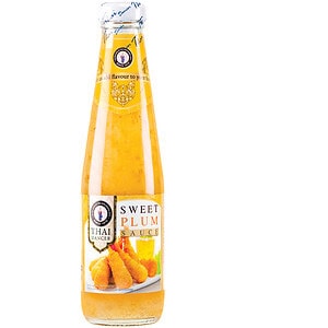 Asiatische Lebensmittel Online-Shop, Süße Pflaumensauce in Flasche.