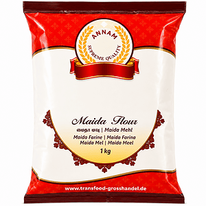 Asiatischer Maida Mehl im 1kg Paket, ideal für asiatische Rezepte.