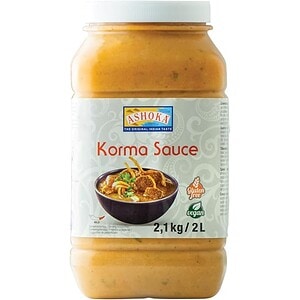Asiatische Korma Sauce im Glas, glutenfrei und vegan, 2,1 kg.