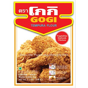 Asiatischer Lebensmittel Online-Shop, Gogi Tempura Mehl, knuspriges frittiertes Essen.