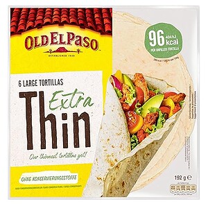 Asiatische Lebensmittel Online-Shop, Tortilla, Extra Thin, 6 Stück.