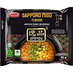 Asiatischer Sapporo Miso Instant-Nudeln, vegetarisch, 80g.