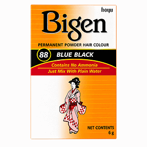 Asiatische Haarfarbe Bigen in Blau Schwarz, ohne Ammoniak, im Online-Shop.