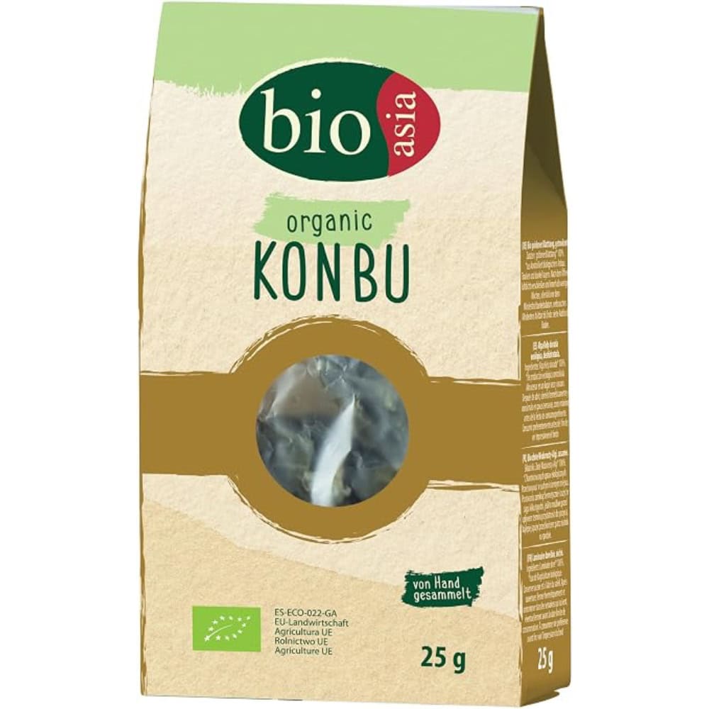 Bio Konbu Algen, asiatische Lebensmittel, vegan, 25g.