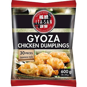 Asiatische Gyoza-Hähnchenknödel, 600g, 30 Stück, japanischer Stil.