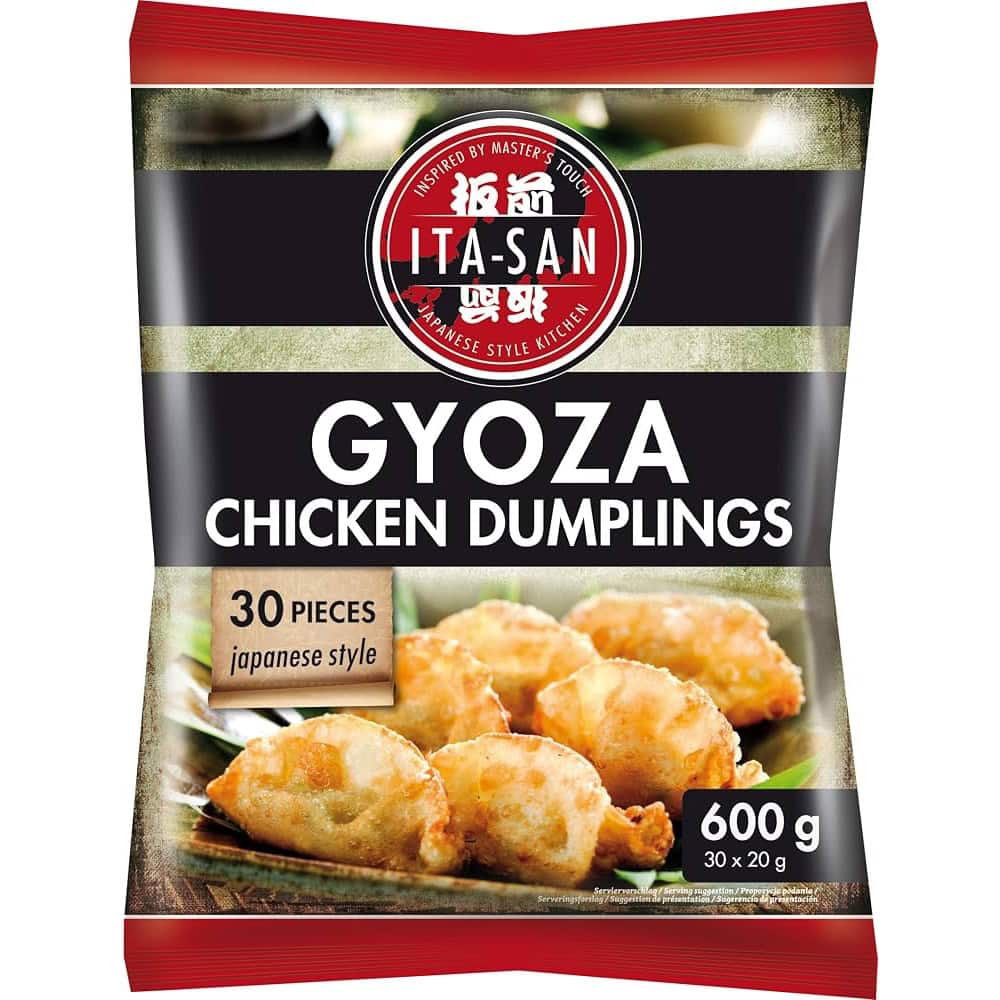 Asiatische Gyoza-Hähnchenknödel, 600g, 30 Stück, japanischer Stil.