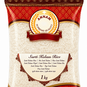 Asiatischer Lebensmittel Online-Shop, Surti Kolam Reis in 1kg Packung.