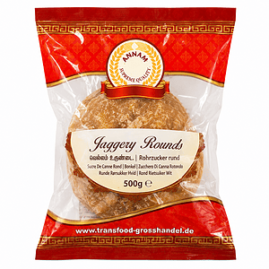 Asiatische Jaggery Rounds im Online-Shop, 500g Packung.