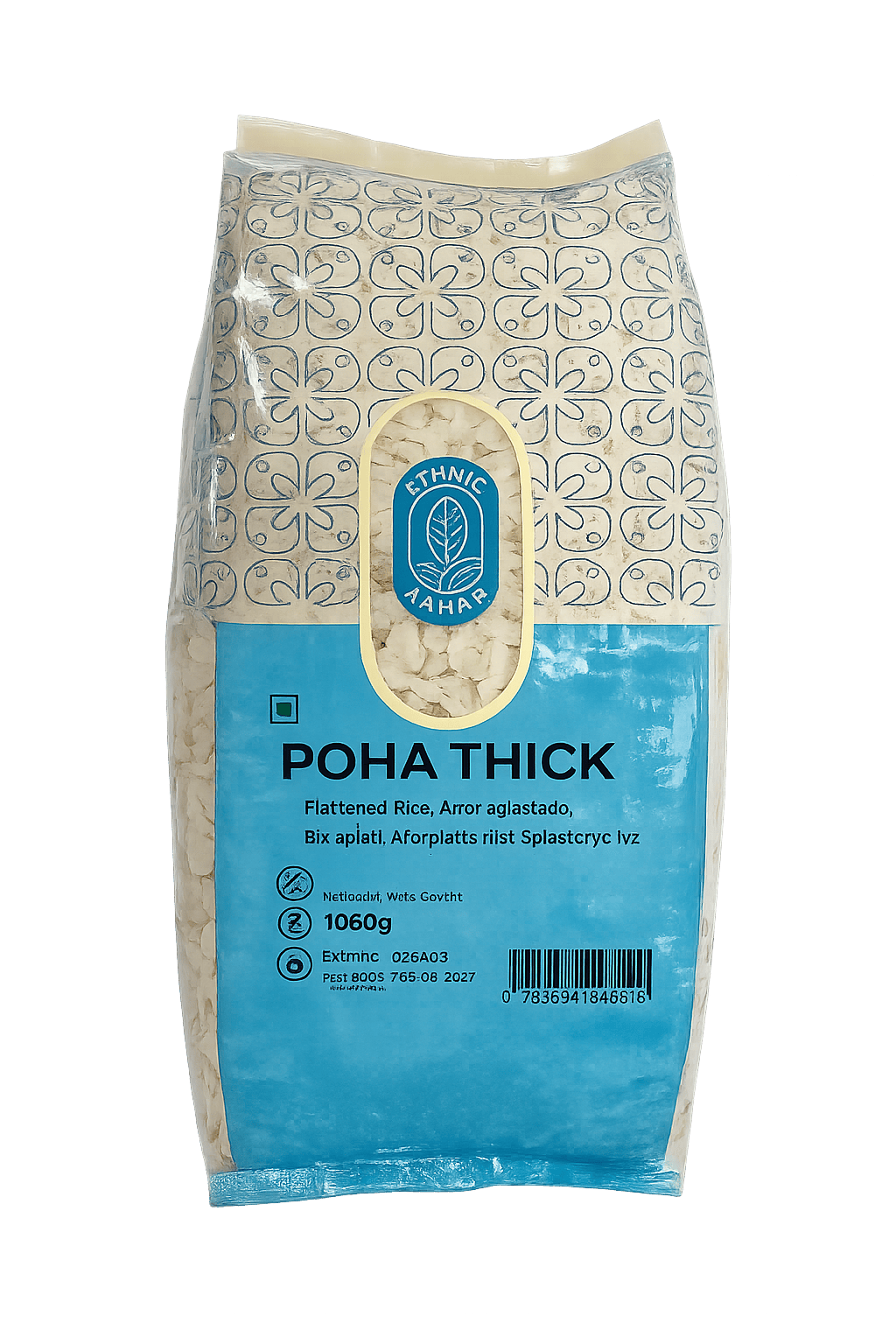 Asiatischer Lebensmittel Online-Shop, Poha Thick, 1060g, glutenfrei.
