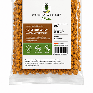 Asiatischer Lebensmittel Online-Shop, gerösteter Gram in Verpackung.