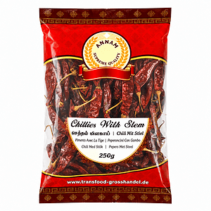 Asiatische Lebensmittel Online-Shop, Chili mit Stiel, 250g.