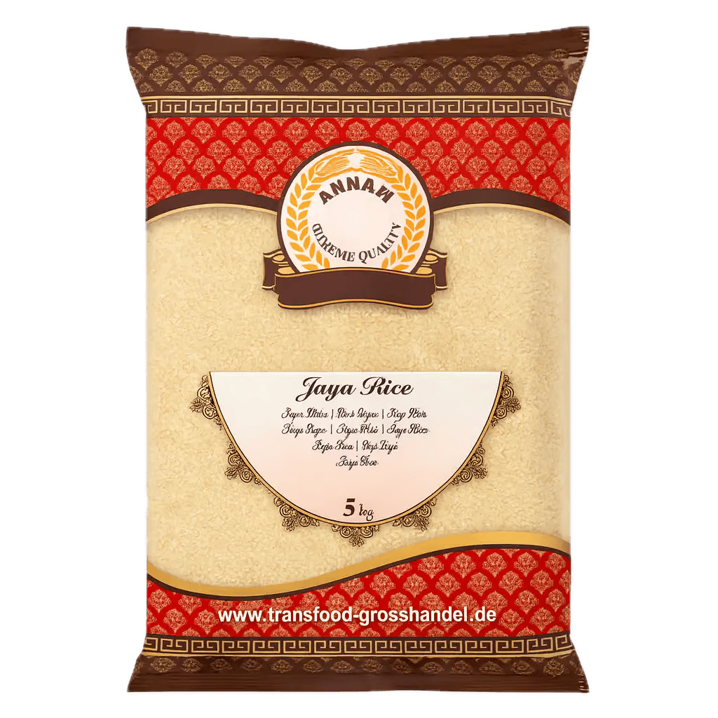 Asiatische Lebensmittel Online-Shop, Jaya Reis, 5kg Packung.