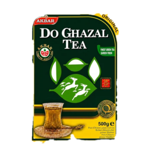 Asiatischer Lebensmittelladen - Do Ghazal grüner Tee 500g.