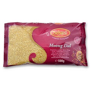 Asiatischer Lebensmittel Online-Shop, Moong Dal in Verpackung.