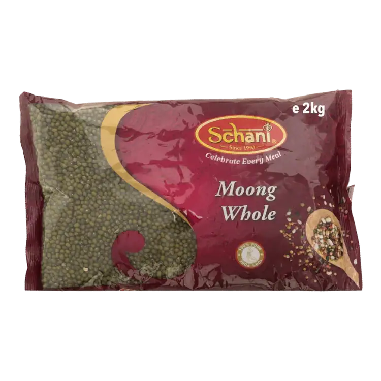 Asiatischer Lebensmittel Online-Shop, Moong Ganze Packung 2kg.