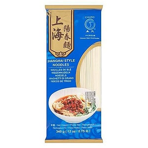 Asiatische Shanghai Style Nudeln, 340g, für authentische Gerichte.