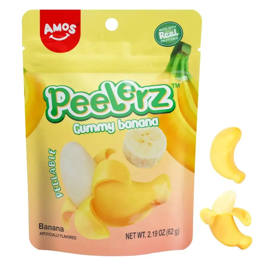Asiatische Fruchtgummis Peel & Zer Gummy Banana, 62g.