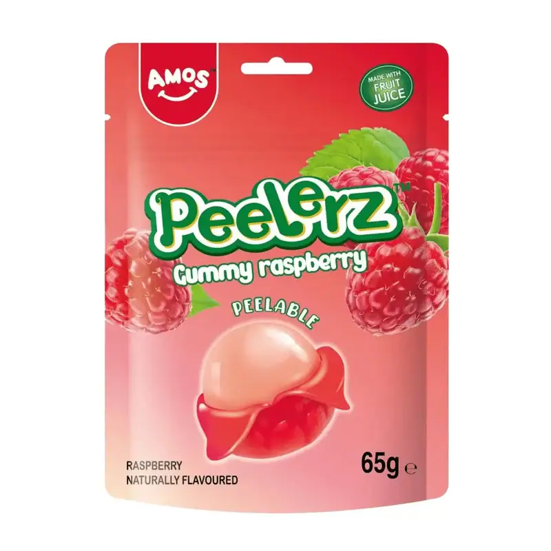 Asiatische Lebensmittel Online-Shop, Gummy Raspberry Peelerz, 65g.