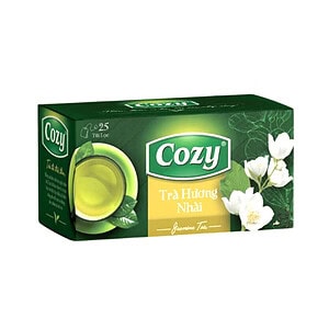 Asiatischer Lebensmittel Online-Shop mit grünem Tee und Jasminblüten.