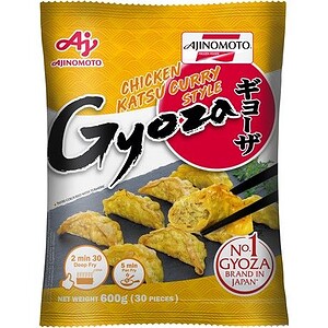 Asiatische Gyoza mit Hähnchen, knusprig und frisch, ideal für asiatische Gerichte.