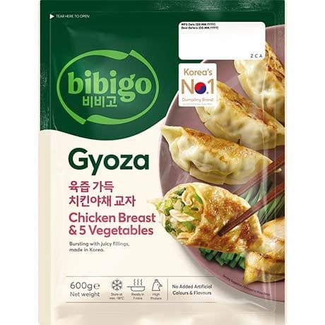 Asiatische Gyoza mit Hühnchen und Gemüse, koreanisch, 600g.
