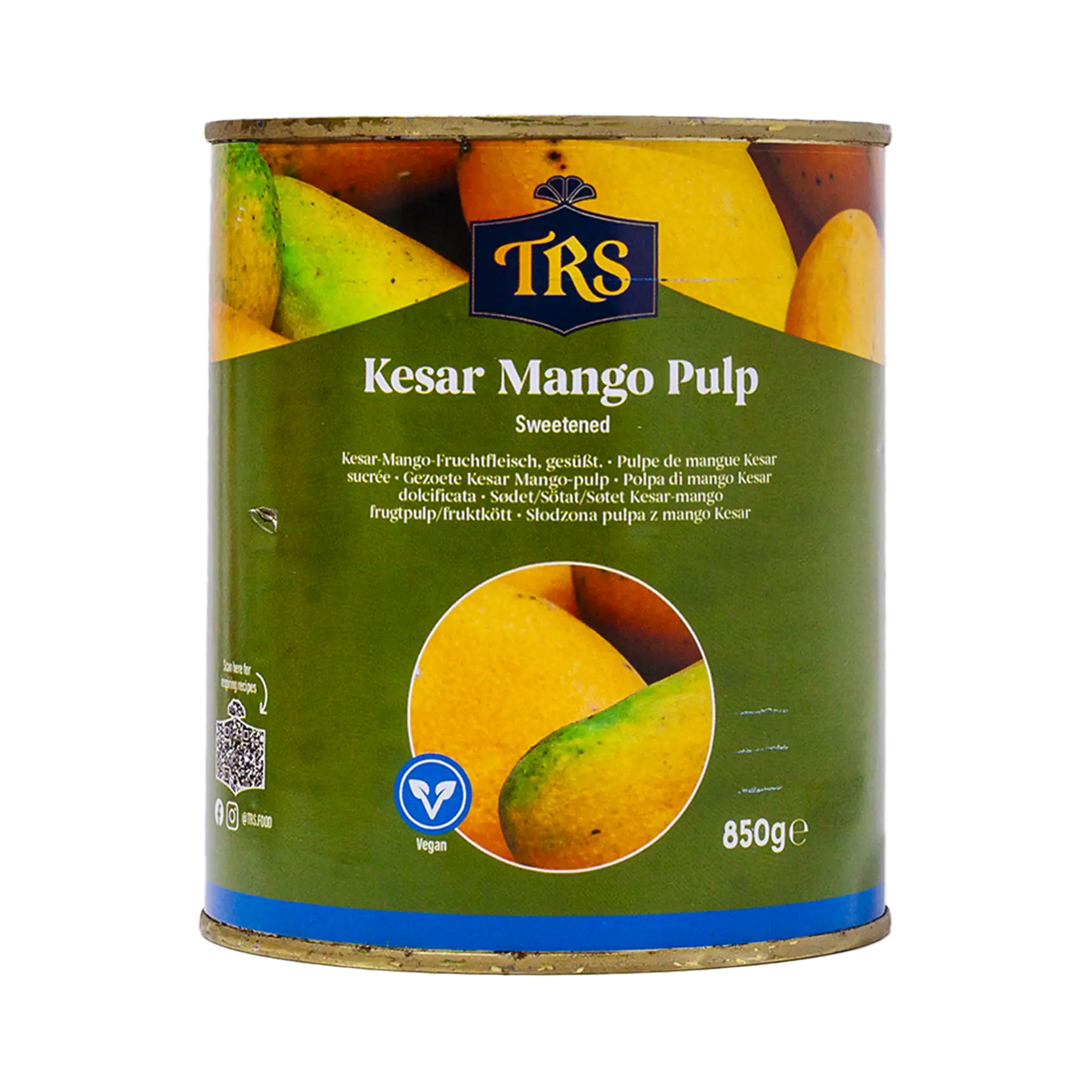 Kesar Mango Pulp, asiatische Lebensmittel, vegan, 850g.