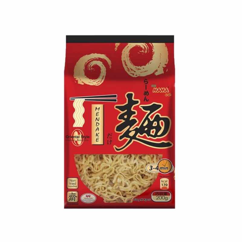 Asiatische Instant-Nudeln im roten Pack, schnelle Zubereitung, 200g.