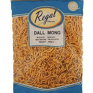Asiatische Lebensmittel Online-Shop. Dall Mong Snacks in Verpackung.