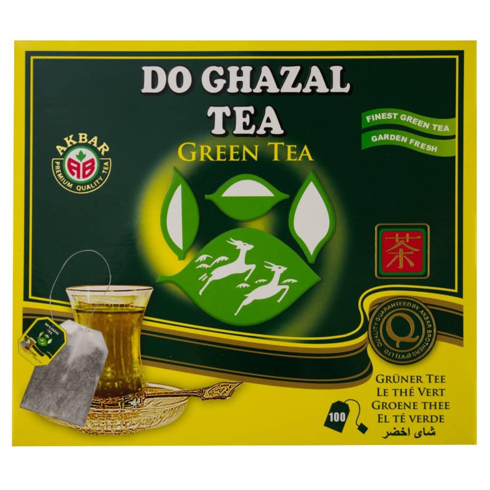 Asiatischer Lebensmittel Online-Shop, Grüner Tee in Packung, asiatischer Tee.