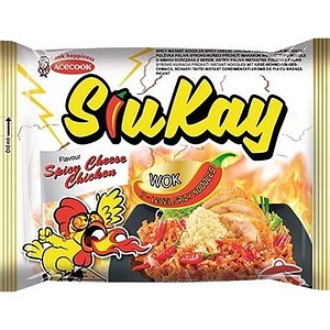 Asiatischer Instant-Nudel-Snack mit würzigem Geschmack.