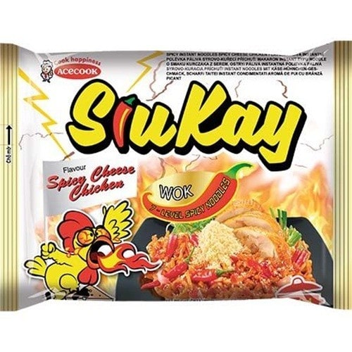 Asiatischer Instant-Nudel-Snack mit würzigem Geschmack.