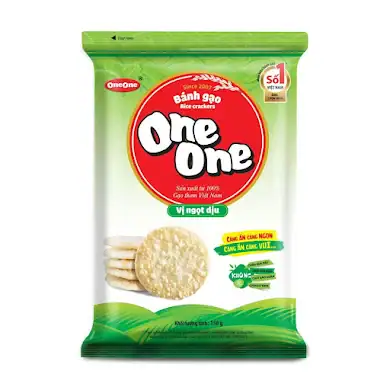 Asiatische Reiskekse im Online-Shop, knusprig und lecker, 150g Packung.