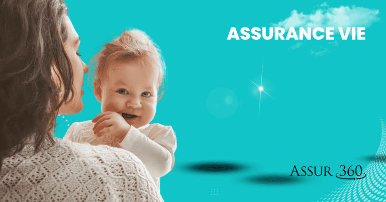 Woman and baby smiling on blue background