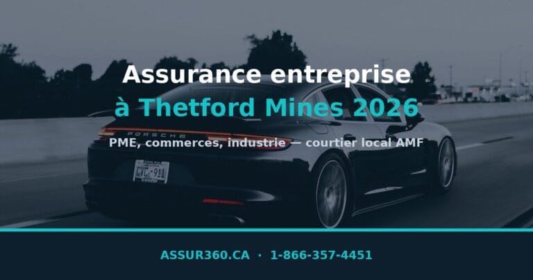 Voiture de luxe sur l'autoroute à Thetford Mines en 2026.