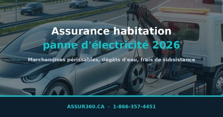Voiture accidentée suite à une panne d'électricité résidentielle.