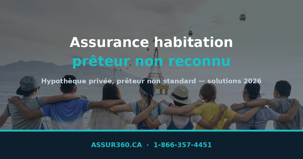 Home insurance with non-recognized lender in Quebec in 2026: complete guide