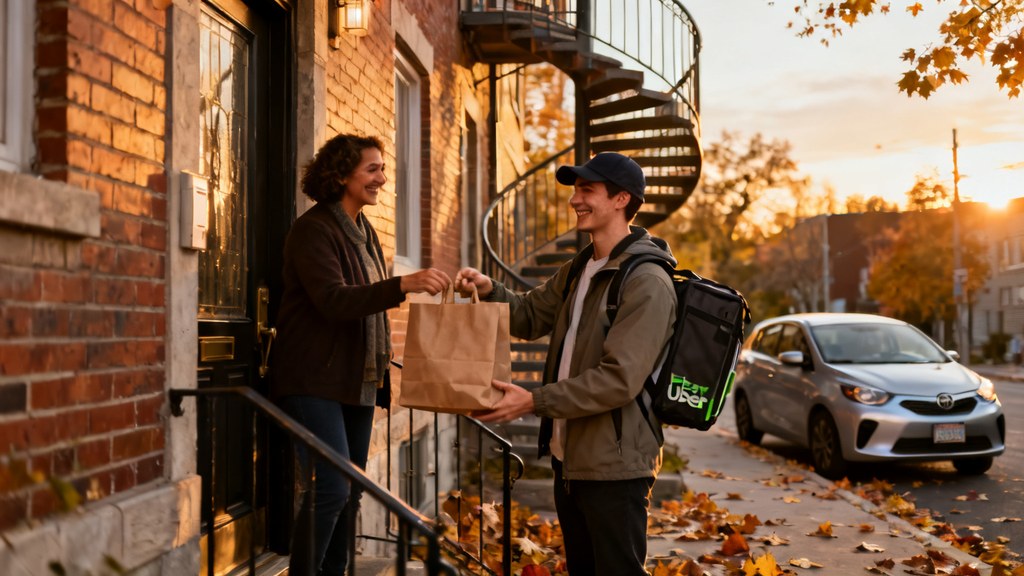 Livreur Uber Eats au Québec — assurance auto d'entreprise Assur360