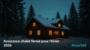 Assurance chalet fermé pour l'hiver au Québec 2026 : gel, alarme, franchise — Assur360