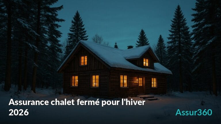 Assurance chalet fermé pour l'hiver au Québec 2026 : gel, alarme, franchise — Assur360