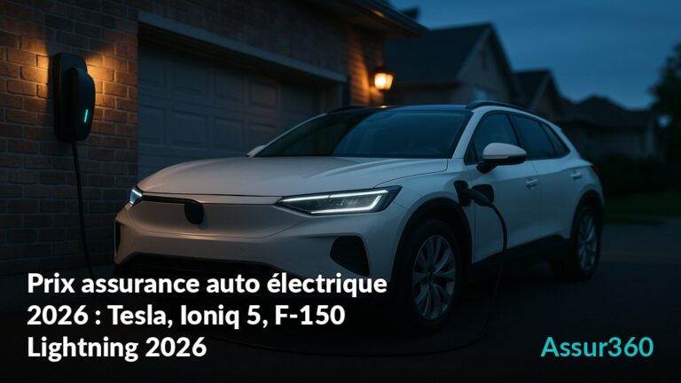 Voiture électrique en charge à domicile la nuit.