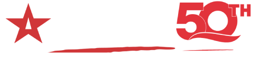 A red and white logo reads "Astar 50th Anniversary" with the tagline "Get Comfortable With the Best" in white text.