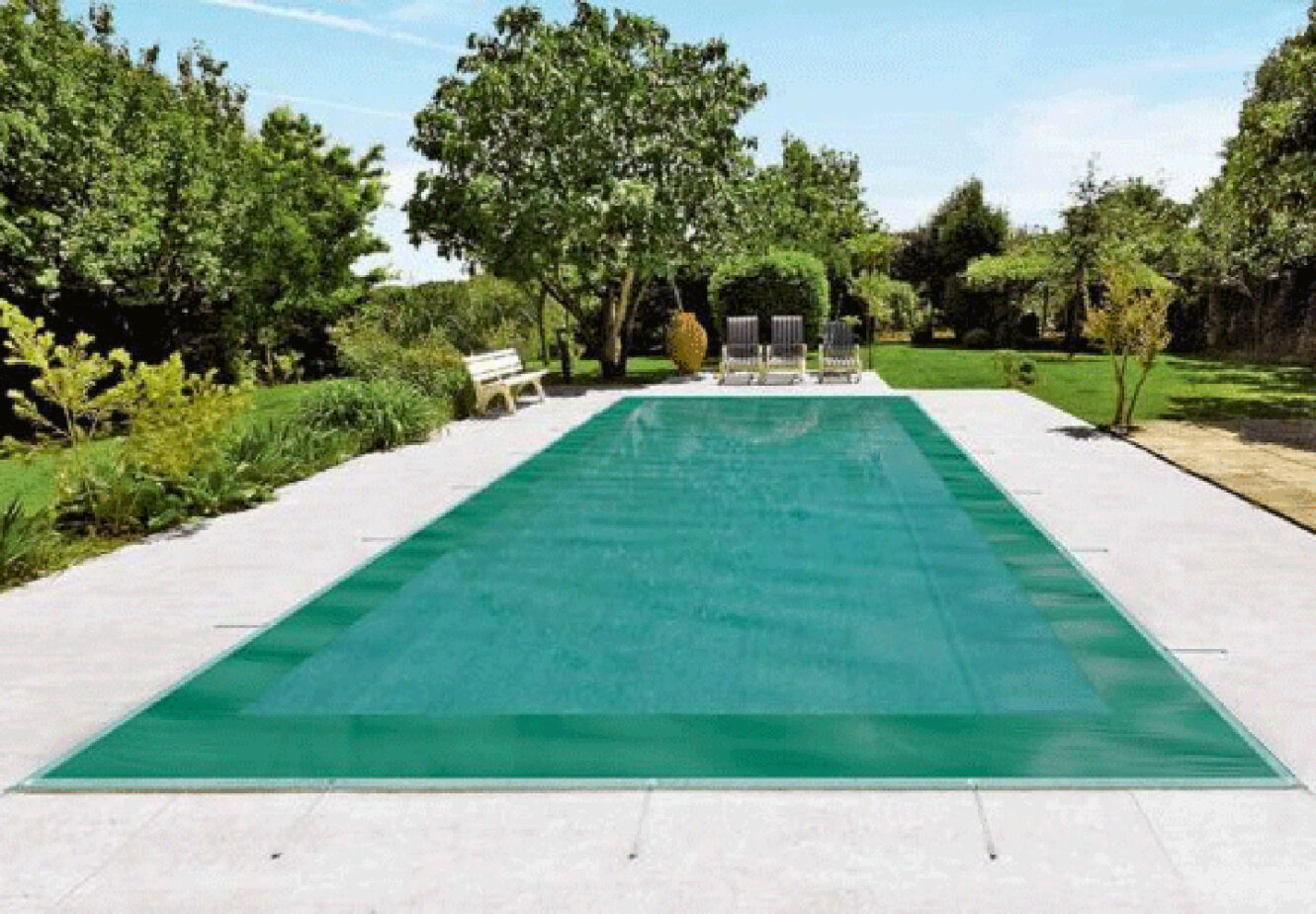 Rete di protezione per piscina, sicura e resistente agli agenti atmosferici
