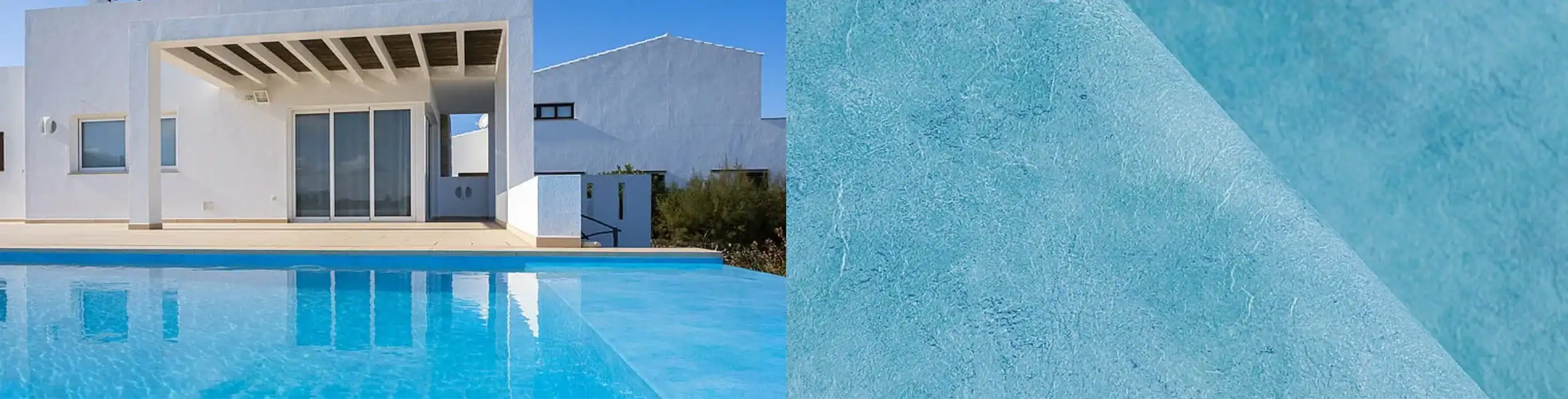 Piscina con rivestimento in PVC armato Alkorplan VOGUE Summer azzurro effetto luminoso