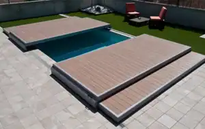 Pooldeck modulare scorrevole per piscina