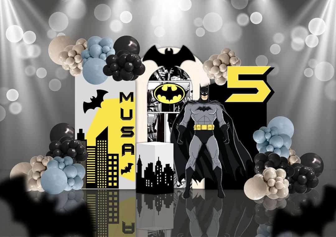 Balloons Arch batman Digital Mockup Services