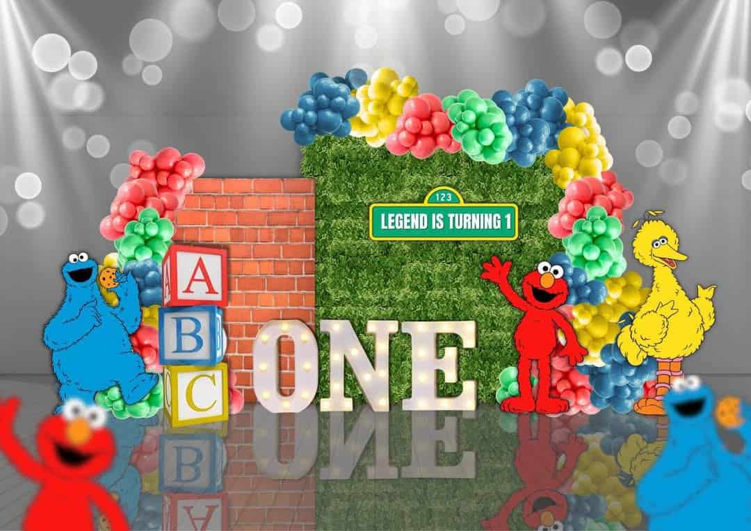 Balloons Arch ABC One Digital Mockup Services