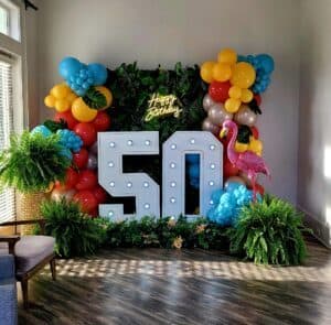 Balloons Arch Stacked Balloon Arch- Air Filled