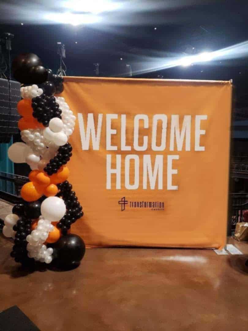 Balloons Arch welcome home Balloon Arch Atlanta