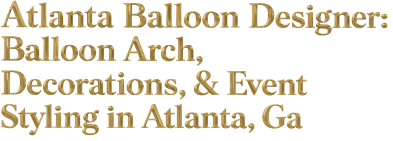 Luxury organic balloon garland Atlanta for corporate events