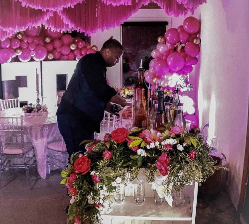 Party Backdrop Rentals Flower Arrangements
